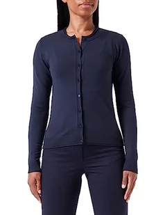 Sisley Damski L/S 14etm5203 kardigan sweter, ciemnoniebieski 06u, S EU, Dark Blue 06u, S - Swetry damskie - miniaturka - grafika 1