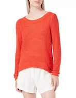 Swetry damskie - ONLY Onlgeena Xo L/S KNT Noos sweter damski, Red Clay, M - miniaturka - grafika 1