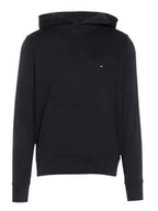 Bluzy męskie - TOMMY HILFIGER czarna bluza męska z kapturem BLACK, Rozmiar M - miniaturka - grafika 1