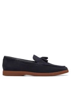 Clarks Mokasyny Torford Tassel 26180334 Granatowy - Mokasyny męskie - miniaturka - grafika 1