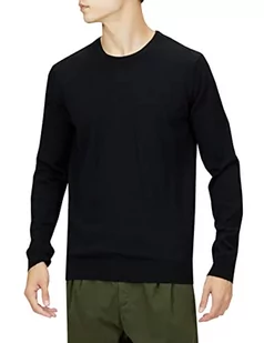 HUGO Men's San Cedric-M1 Sweter męski, czarny1, L - Swetry męskie - miniaturka - grafika 1