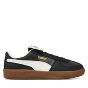 Sneakersy damskie - Sneakersy Puma Palermo Premium 401744 02 Czarny - miniaturka - grafika 1