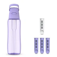 Butelki filtrujące - Butelka filtrująca Dafi SOLID 0,7 zbiornik zakrętka lavender 4 filtry - miniaturka - grafika 1