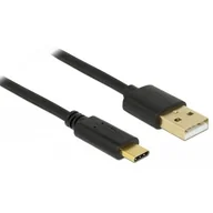 Kable USB - Delock Kabel USB CM-AM 2.0 0,5m czarny (83326) - miniaturka - grafika 1