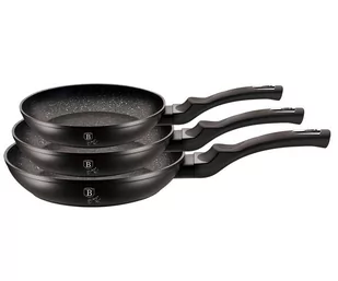 Berlinger Haus Patelnia Berlingerhaus Black Silver keptuvi rinkinys 3 vnt BH-6159 - Patelnie - miniaturka - grafika 2