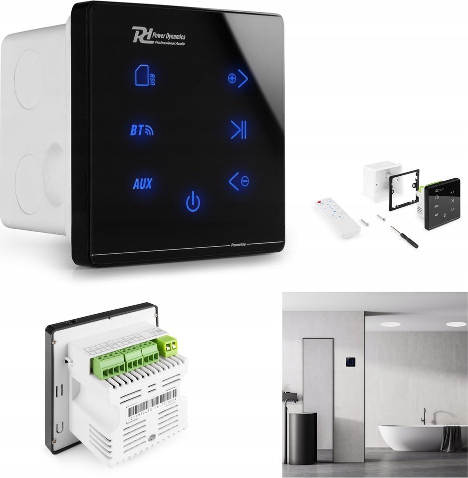 Powerline A50B do montażu ściennego BT czarny