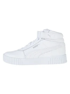 Puma Skórzane sneakersy "Carina 2.0" w kolorze białym - Trampki damskie - miniaturka - grafika 1
