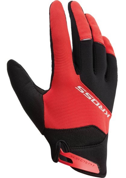 Rękawiczki rowerowe długie Kross Rocker rozmiar S czerwono-czarne