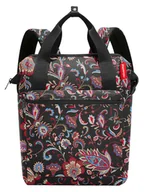 Plecaki - Reisenthel Plecak w kolorze czarnym ze wzorem - 31 x 39 x 17 cm - miniaturka - grafika 1