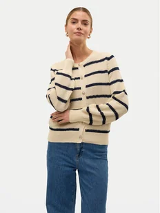 Vero Moda Kardigan Amazing 10319138 Beżowy Regular Fit - Swetry damskie - miniaturka - grafika 1