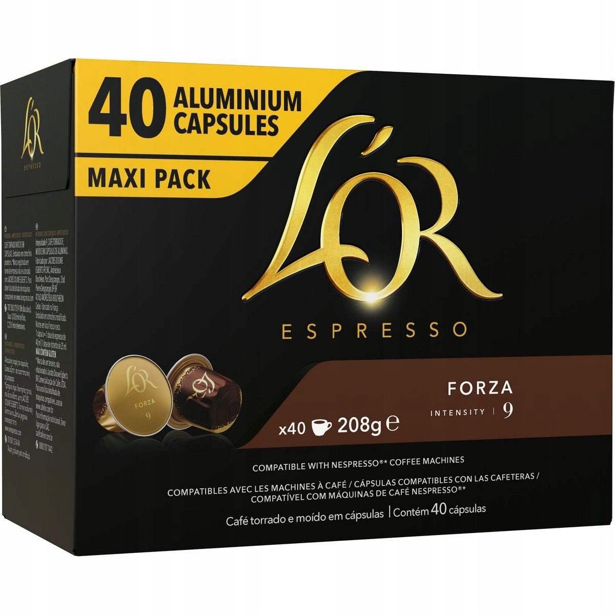 Kapsułki do Nespresso L'or Espresso Forza 40 szt. w Maxi Pack