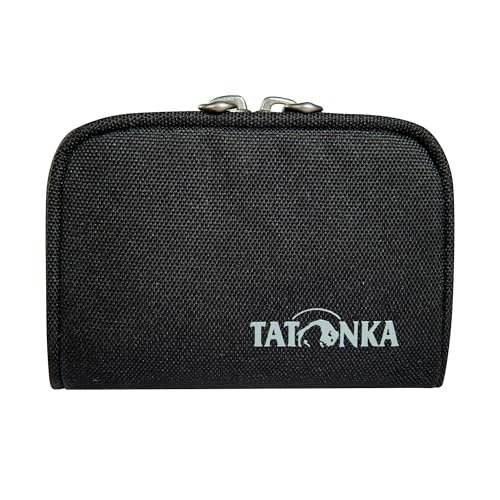 Tatonka Portfel Plain Wallet RFID B – mały portfel z ochroną RFID i kieszenią na monety, przegródkami na karty kredytowe, karty bankowe itp. - Wymiary: 11 x 7 x 2 cm, czarny, 11 x 7 x 2 cm, Portfel z