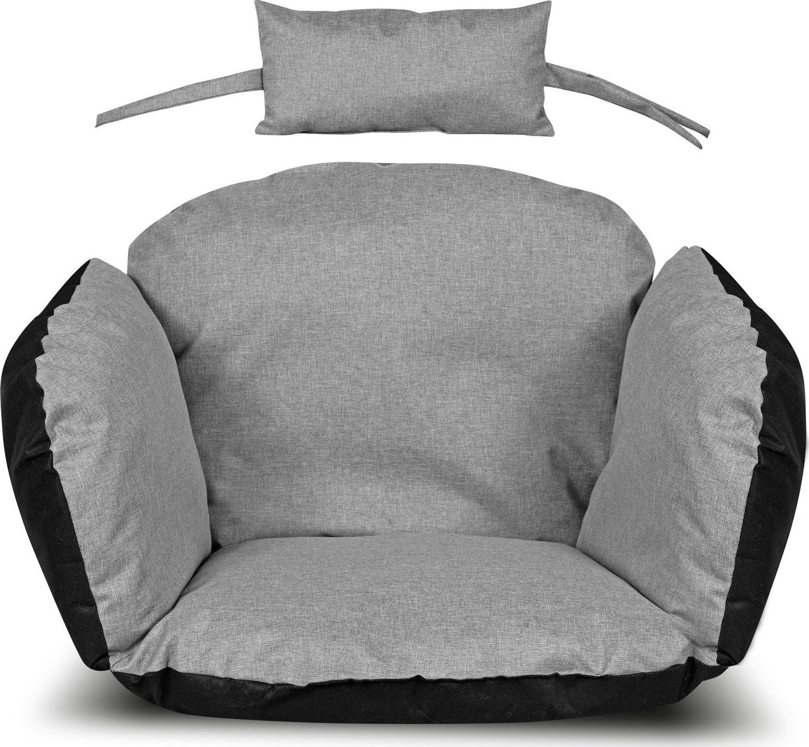 AIO FACTORY Poduszka ogrodowa 112x113 cm wodoodporna szara