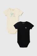 Body dla niemowląt - Calvin Klein Jeans body niemowlęce 2-pack - miniaturka - grafika 1