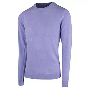 Island Green Island Green Damski sweter Iglknt2045 bardzo miękki sweter z dzianiny z okrągłym dekoltem Lawendowy XL IGLKNT2045 - Swetry damskie - miniaturka - grafika 1