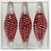 Bombki - Bombka szklana SZYSZKA DUZA 3 szt - miniaturka - grafika 1