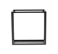 Kwietniki - Kwietnik Ścienny Półka Wisząca Metalowa 35/35/15cm czarny LOFT KWS-715 - miniaturka - grafika 1