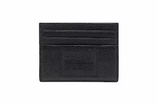 REPLAY Męski portfel FM5267, 098 czarny, dł. 10 x wys. 8 cm, 098 BLACK, L 10 X H 8 CM - Portfele - miniaturka - grafika 1