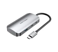 Huby USB - Vention TNDHB 0,15m Szary - miniaturka - grafika 1