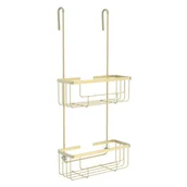 Półki łazienkowe - Pólka łazienkowa na kabinę 2 poziomy Loa złota Sensea - miniaturka - grafika 1