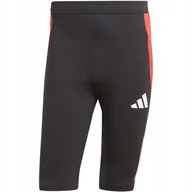 Spodenki męskie - Spodenki męskie adidas Tiro 24 Competition 1/2 czarno-czerwone IR5491 L - miniaturka - grafika 1