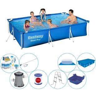 Bestway Steel Pro 300x201x66 cm Rechteckig - Basen Super Deal - Baseny ogrodowe - miniaturka - grafika 1