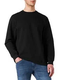 Build Your Brand Męska bluza Basic Crewneck, sweter dla mężczyzn, dostępny w wielu kolorach, rozmiary XS - 5XL, czarny, XS - Swetry męskie - miniaturka - grafika 1