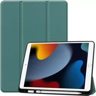 Etui do tabletów - Bizon Etui Case Tab Lizard do Apple iPad 9/8/7 10.2 2021/2020/2019, ciemnozielone - miniaturka - grafika 1