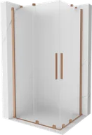 Kabiny prysznicowe - Mexen Velar Duo kabina prysznicowa rozsuwana 100x90 cm, szron, miedź szczotkowana - 871-100-090-32-65 - miniaturka - grafika 1