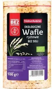 NaturAvena Wafle Ryżowe Bez Soli 100g - Pieczywo chrupkie - miniaturka - grafika 1