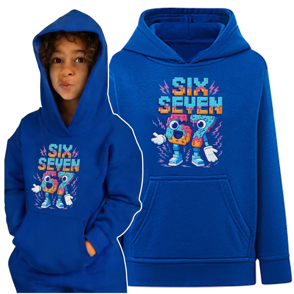 BLUZA DZIECIĘCA SIX SEVEN DLA DZIECKA 67 PREZENT SIKS SEWEN MEM WZORY 5-6