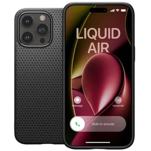 Etui do iPhone 15 Pro Spigen Liquid Air Case obudowa plecki ochronne Matte Black - Etui i futerały do telefonów - miniaturka - grafika 7