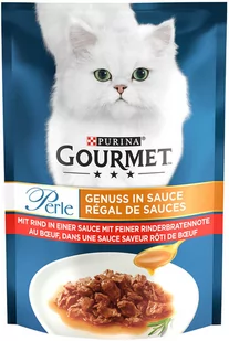 Gourmet Perle Genuss w sosie, 26 x 85 g - Wołowina - Mokra karma dla kotów - miniaturka - grafika 1