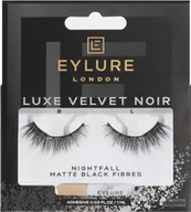 Sztuczne rzęsy i akcesoria - EYLURE - LUXE VELVET NOIR - NIGHTFALL MATTE BLACK FIBRES - Rzęsy na pasku z klejem - miniaturka - grafika 1