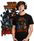 Moda i Uroda OUTLET - FNAF FIVE NIGHT AT FREDDY'S GRA KOSZULKA T-SHIRT CZARNY PREMIUM 164 - miniaturka - grafika 1
