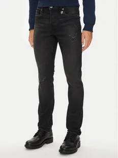 Richmond X Jeansy Simov UMA24189JE Czarny Slim Fit - Spodnie męskie - miniaturka - grafika 1