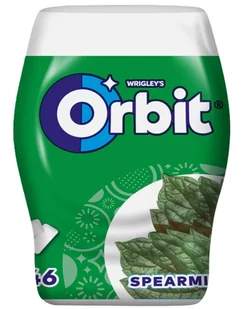 ORBIT SPEARMINT GUMA BEZ CUKRU W BUTELCE (46 drażetek) 64g - Gumy do żucia, lizaki, dropsy - miniaturka - grafika 1