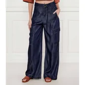 Spodnie damskie - GUESS Jeansy cargo AGATHA | Relaxed fit - miniaturka - grafika 1