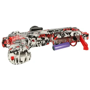 Pistolet na kulki żelowe wodne karabin zasilanie akumulatorowe USB + okulary 550szt. 7-8mm - Zabawki militarne - miniaturka - grafika 10