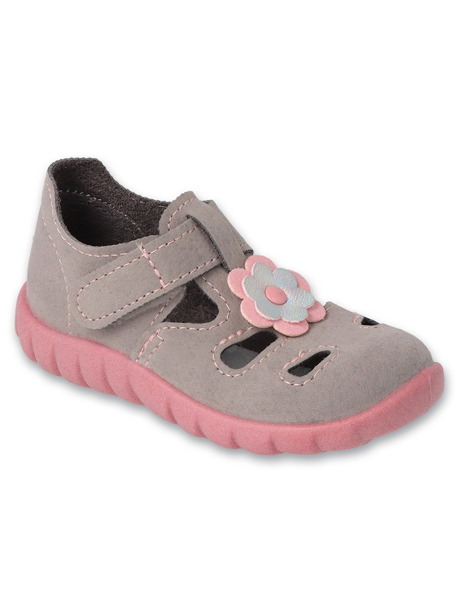 Dziewczęce kapcie szare Befado r.21