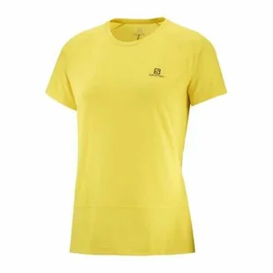 Koszulka Salomon Cross Run W Empire Yellow / Heather - Koszulki sportowe damskie - miniaturka - grafika 1