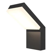 Lampy ogrodowe - Kinkiet zewnętrzny PASO LED 12W Ciepła biel 865lm czarno-biały wym: 22x16,5x10 cm IP54 Maytoni - miniaturka - grafika 1