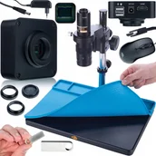 Mikroskopy i lupy - Mikroskop Rosfix MIKROSKOP CYFROWY LUTOWANIE JUBILERSTWO KAMERA 16MPIX DUŻA SILIKONOWA MATA - miniaturka - grafika 1