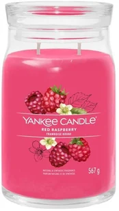 Yankee Candle Signature Red Raspberry Świeca Duża 567g - Świece - miniaturka - grafika 1