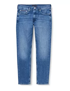 Tommy Hilfiger Męskie spodnie jeansowe Tapered Houston Str Bass Blue, Bas niebieski, 30W / 36L - Spodenki męskie - miniaturka - grafika 1
