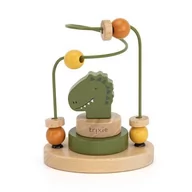 Zabawki sensoryczne - Dinozaur Labirynt Z Koralików Drewnianych - miniaturka - grafika 1