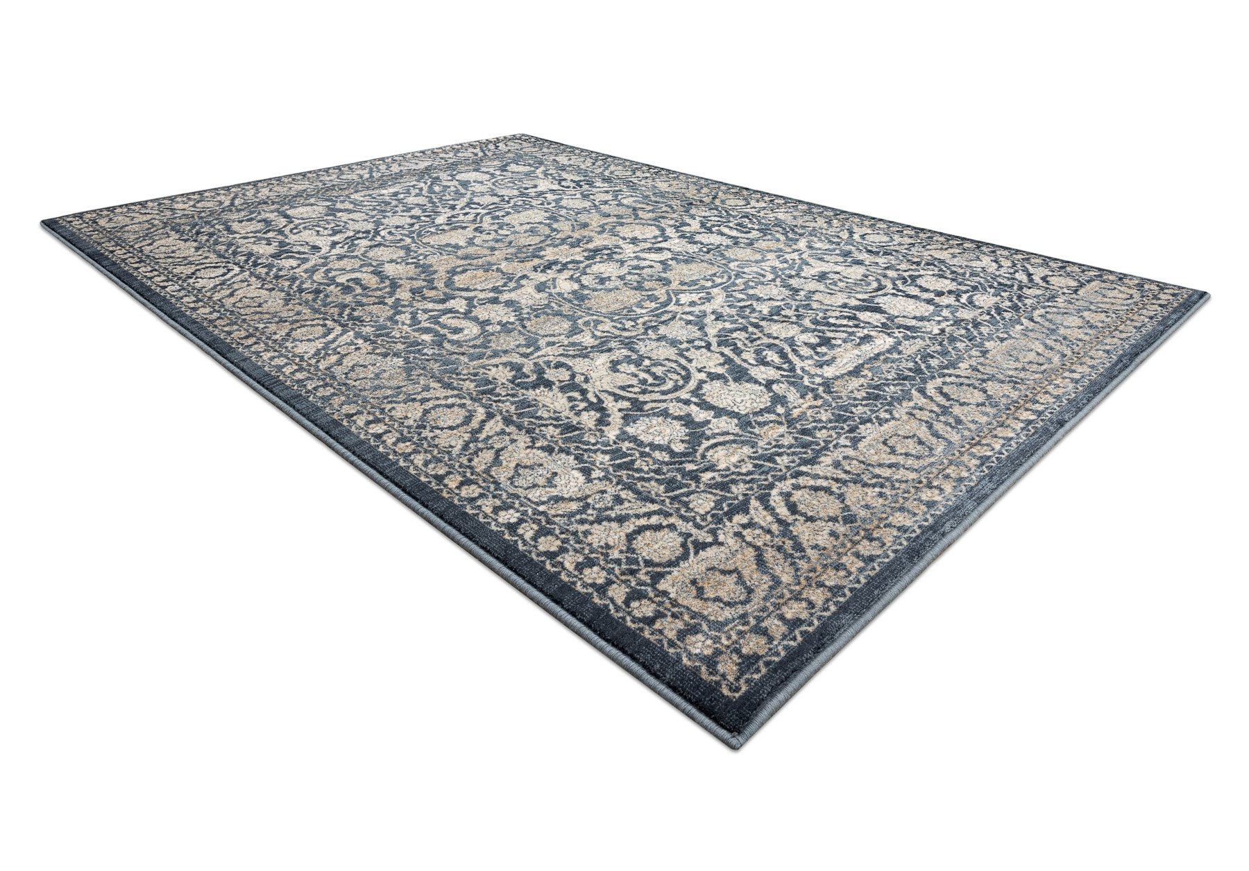 Dywan NAIN Ornament vintage 7557/51944 beż / granat beżowy 80x150 cm