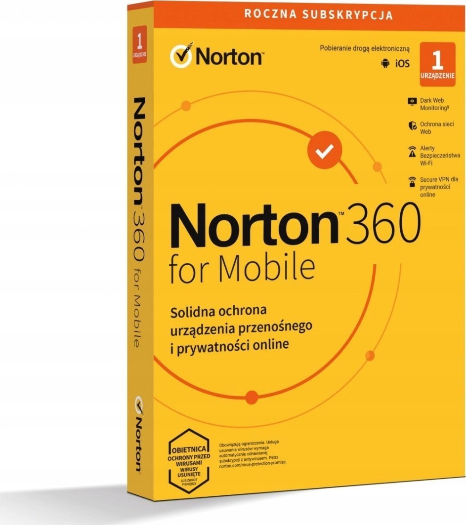 Norton ESD Norton360 Mobile PL 1U 1Dvc 1Y 21426913