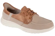 Półbuty męskie - Skechers Slip-Ins: On-The-Go Flex - Palmilla 136536-TPE, Damskie, półbuty, Beżowy - miniaturka - grafika 1