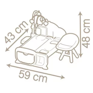 Smoby Baby Nurse Elektroniczny kącik opiekunki 220375 - Akcesoria dla lalek - miniaturka - grafika 5